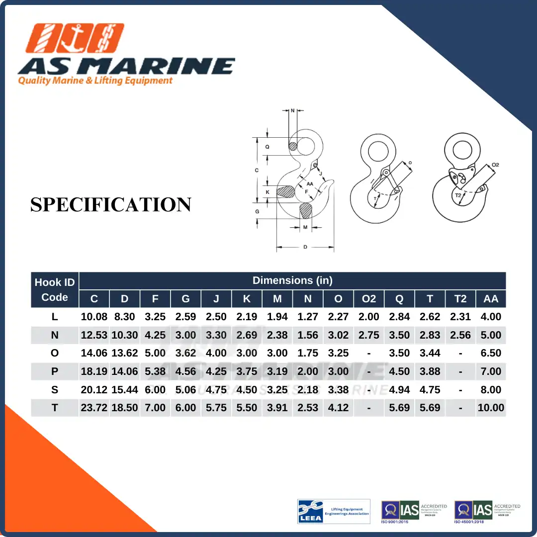 Specification L320AN Crosby USA